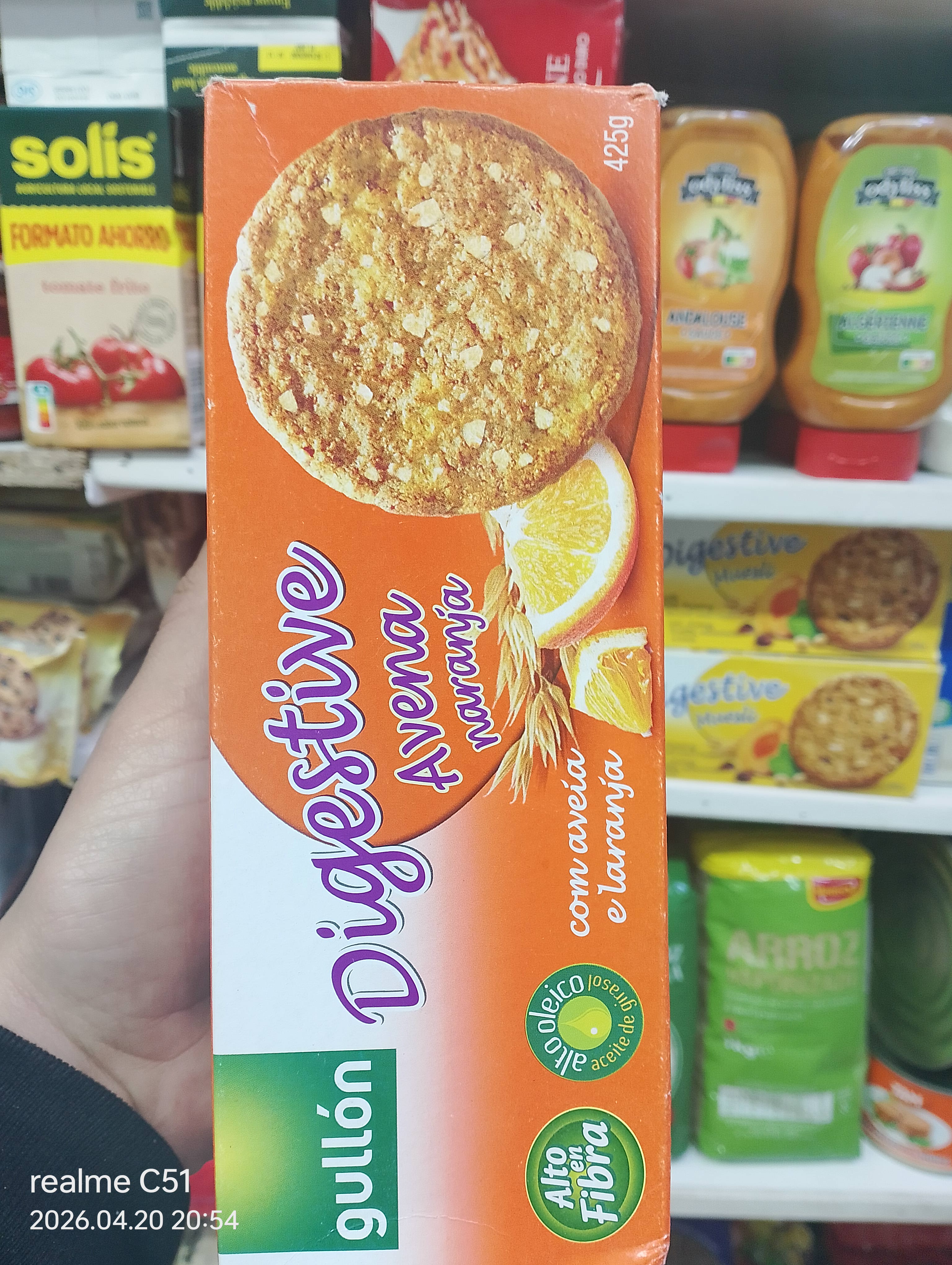 دجستيف مع شوفان وخوخ