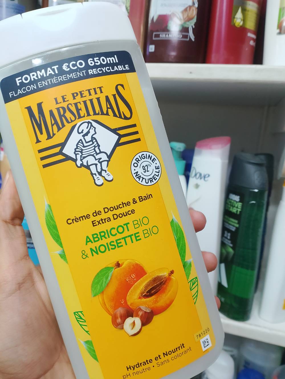 GEL LE PETITE MARSELLIALS ABRICOT BIO ET NOISETTE BIO