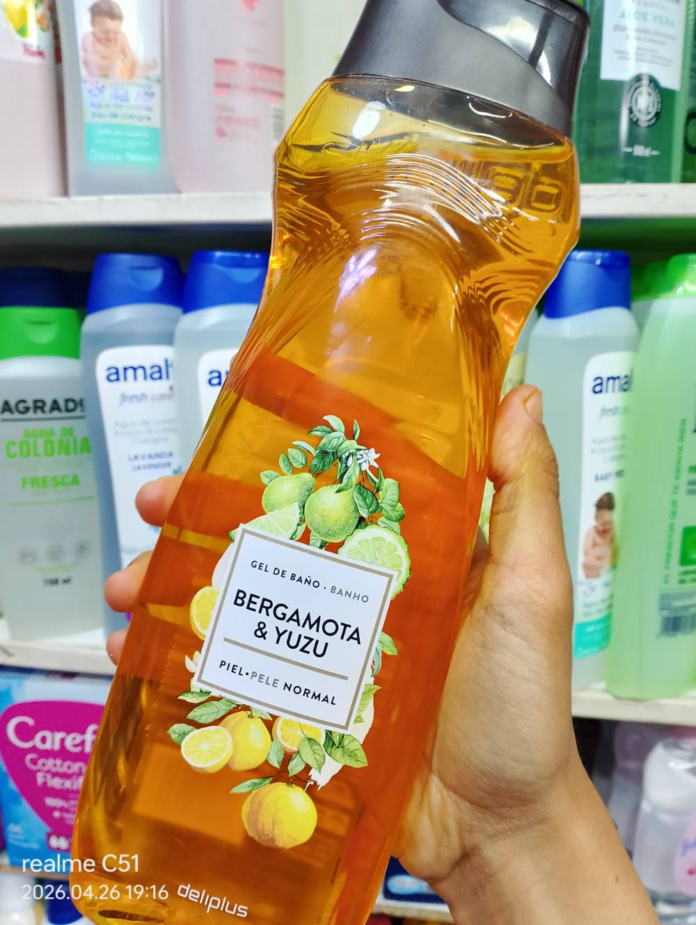 Gel duche mercadona bergamota