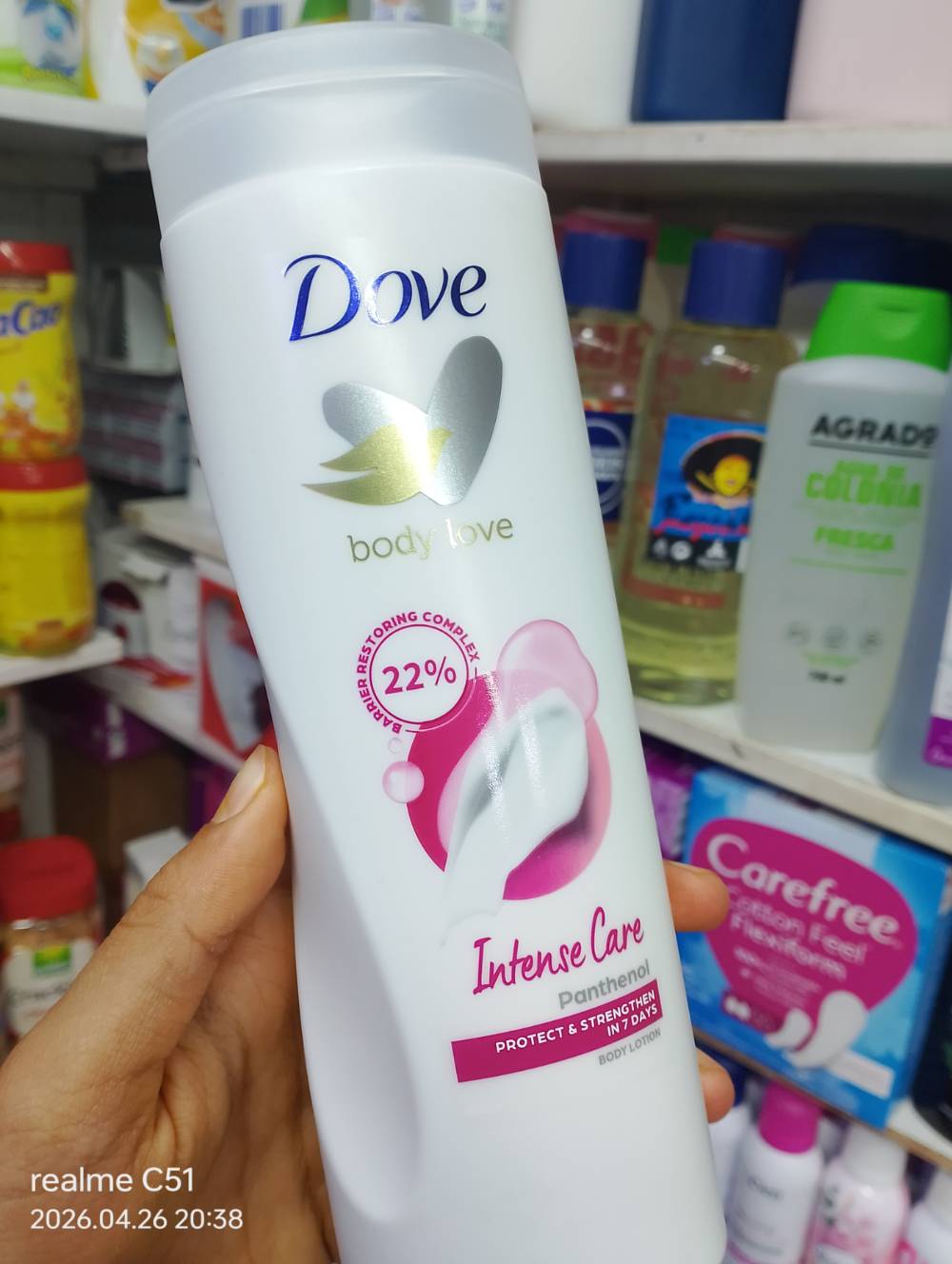 Dove milk intense care