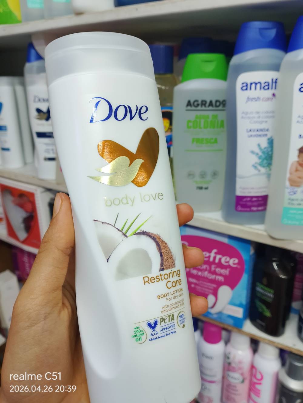 Dove milk restornig care