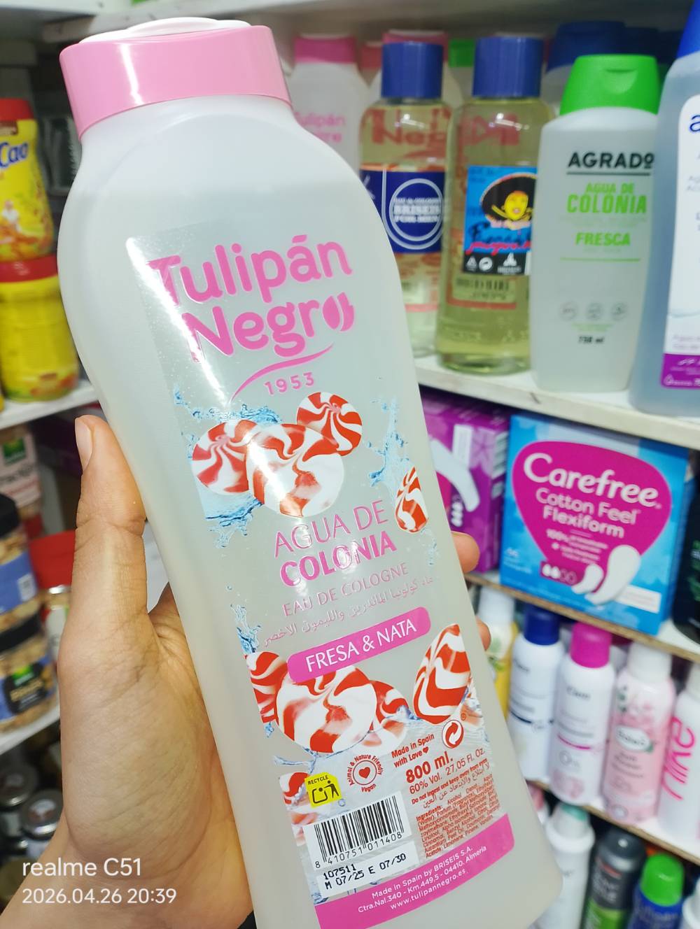 Tulipan negro fresa nata