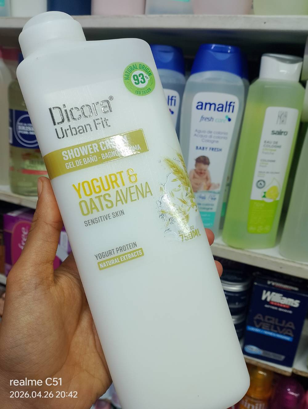 Gel duche dicora yogurt
